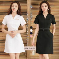 送料無料 ユニフォーム エステ 制服 サロン 通勤 レディース マッサージ ワンピース スパ SPA 受付 おし…