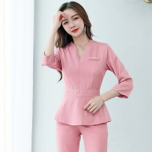 ユニフォーム エステ 制服 サロン 通勤 レディース ワンピース スパ SPA 受付 ナース おしゃれ 半袖 可愛い 接客 マッサージ 美容 歯科