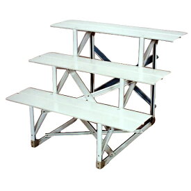 盆提灯 盆棚 精霊棚 スチール製 40号3段 [盆だな 祭壇 盆ちょうちん お盆 提灯 新盆 初盆 法事 お盆用品 仏具 仏器 仏器膳 お供え 供物 仏前 ひな壇]