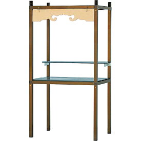 盆提灯 盆棚 精霊棚 高級アルミ製 ミニ盆棚 ブロンズ 幅70cm [盆ちょうちん 盆だな 祭壇 法事 お盆用品 仏具 仏壇 お盆 提灯 初盆 新盆 ]