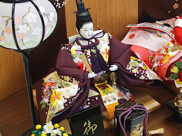 楽天市場】[セール最終価格] 雛人形 吉月作 収納 親王飾り [澪 