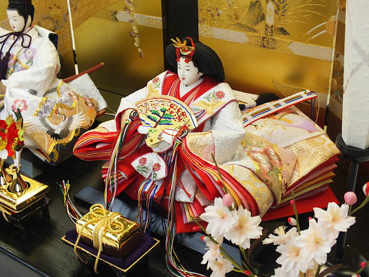 楽天市場】[特典付] 雛人形 吉月作 収納 親王飾り [凜花] ひな人形 