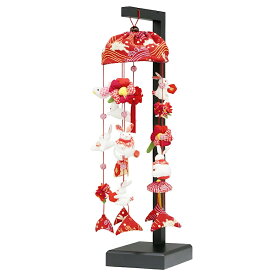 雛人形 かわいい つるし雛 つるし飾り [うさぎっ子 ちりめん] m156-089 高さ41cm [ひな人形 うさぎ 兎 ピンク コンパクト さげもん 初節句 桃の節句 女の子]