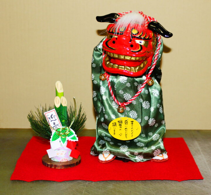 楽天市場】かわいい 踊る獅子舞 ダンシング獅子舞 M [中] [回転] [毛氈 