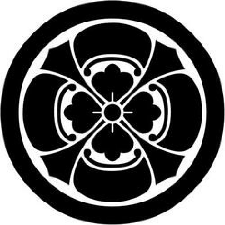 楽天市場】□家紋□「木瓜紋」 [もっこうもん] [丸に木瓜][木瓜][丸に 
