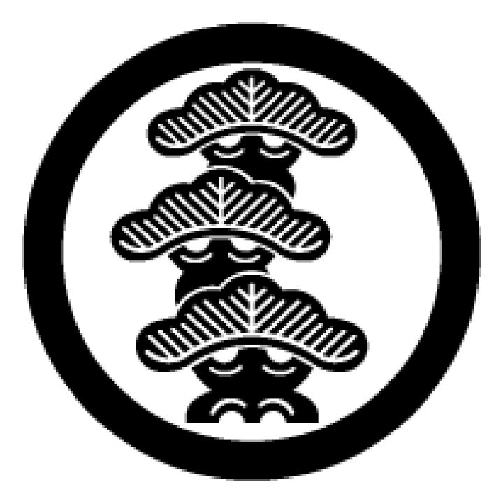 楽天市場】家紋「丸に右三階松」「丸に左三階松」「丸に三つ重ね松