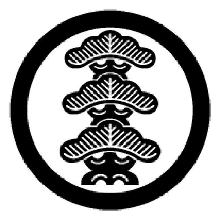 楽天市場】家紋「丸に右三階松」「丸に左三階松」「丸に三つ重ね松