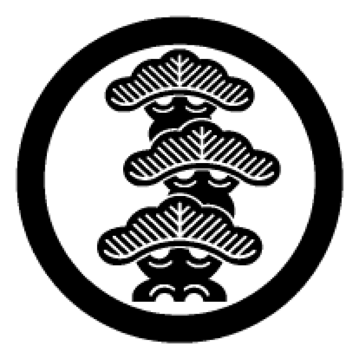 楽天市場】家紋「丸に右三階松」「丸に左三階松」「丸に三つ重ね松