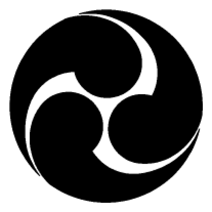 江戸　馬飾り　真鍮　家紋　杏葉(ぎょうよう) 右三つ巴紋 江戸 馬飾り 真鍮 家紋 杏葉(ぎょうよう) 右三つ巴紋