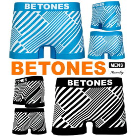 BETONES ビトーンズ MINERAL メンズ インナー 下着 ナイトウェア ボクサーパンツ フリーサイズ 吸汗 速乾 プリント シームレス 立体成型 蒸れない タグレス おしゃれ かっこいい ツルツル 正規品 お祝い プレゼント プチギフト 誕生日