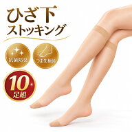 【お買い物マラソン期間ポイント5倍】【10足組】膝下ストッキング レディース ひざ下ストッキング ショー…