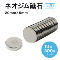 ネオジム磁石 ネオジウム磁石 20mm×5mm 丸型 ボタン型 超強力 強力 磁石 マグネット N35 永久磁石 DIY …