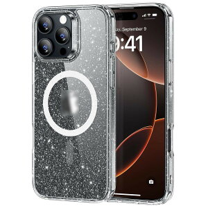 ESR iPhone 16 Pro �P�[�X ���C�����X�[�d�Ή� �ϏՌ� ��Phone16Pro �P�[�X �}�O�l�b�g�X�}�z�P�[�X �A�C�t�H�� 16 �v���Ή�Classic�n�C�u���b�h�P�[�X(HaloLock) iphone16 pro �P�[�X�Ή� �N���A�ȃV�}�[