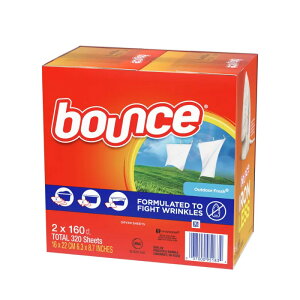 yXIGg[Ń|Cg5{IzoEX hC[V[g 320i160×2j Bounce Dryer Sheets Outdoor Fresh oEX AEghAtbV @p_V[g @p _