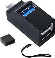 YFFSFDC USB C ハブ Type C ハブ 3ポート USB3.0＋USB2.0コンボハブ 超小型 バスパワー USB-C変換アダプ…