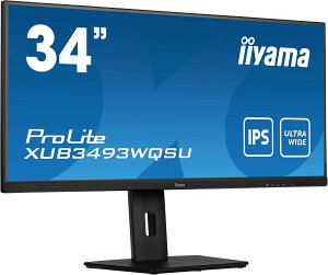 iiyama j^[ fBXvC 34C` XUB3493WQSU-B5 EgCh UWQHD 3440×1440 IPS  px HDMI DisplayPort USB3.0×2 SP[ut