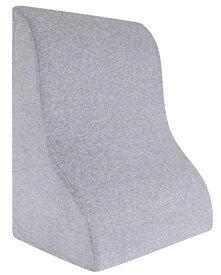 Meiz 最新型 三角クッション 背もたれ 枕 体にフィット 読書用クッション 三角 腰枕 (グレー)
