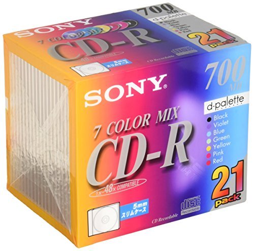 【当店限定！エントリーで全品ポイント5倍】ソニー CD-Rメディア 5mmケース 21枚 21CDQ80EX