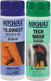 【当店限定！エントリーでポイント5倍】NIKWAX(ニクワックス) NIKWAX ウェア用洗剤 テックウォッシュ EBE181 & TX ダイレクトウォッシュイン EBE251 セット