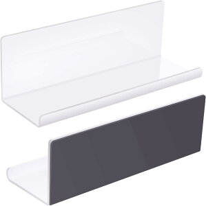 Toski お風呂ラック 2個セット キッチン 強力磁石 洗面台 アクリル製品 錆びない 浴室 マグネット収納 洗面所 風呂収納 壁掛け 約W30×D10×H10cm 、色 ホワイト