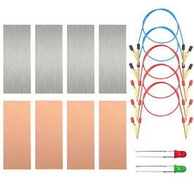 DFsucces フルーツ電池発電ライトダイオードサイエンスキットオレンジポテトレモン 電力発電実験 電気回路実験キット 自家製 科学実験 小学生 中学生 DIY 理科実験 セット サイエンス実験 回路実験キット (Aタイプ)