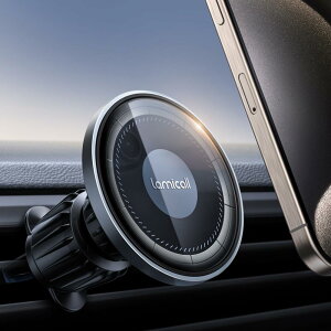 【最新ガラスパネル】Lamicall magsafe 車載 スマホホルダー:車 マグネット 吹き出し口 iphone 車載ホルダー エアコン 強力磁気 スマホほるだー 360度回転 固定 マグセーフ スマホスタンド スタイリ
