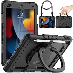Timecity iPad 9/ 8/ 7 P[X ϏՌ Onh یtB 360]X^h V_[Xgbv y[t  qǂ h~ dp  H @\ iPad 10.2C` P[X 20