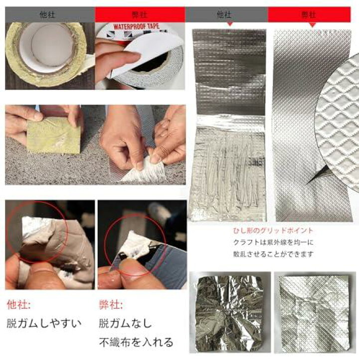 楽天市場】TINYMATCH 防水シート 屋外 100cm*5m 屋根補修シート簡単 