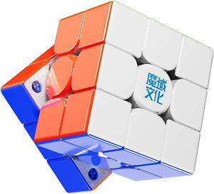 Moyu Weilong V11 2025 �X�s�[�h�L���[�u 3x3 �X�e�b�J�[���X �p�Y���L���[�u �����\�ȃe���V���� 64�̃}�O�l�b�g 3x3 �X���[�Y�ȃv���t�F�b�V���i�� �}�O�l�e�B�b�N �}�X�^�[�L���[�u (�{�[��