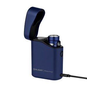 OLIGHT(�I�[���C�g) Baton 4 Kit�t���b�V�����C�g 1300���[���� �[�d�P�[�X�t�� ���^ ���� ���i�K���� �����d�� �[�d�� �L�����v�p �ނ�p �o�R�p �y�� IPX8�h�� �h�� ��d�΍� (�u���[)