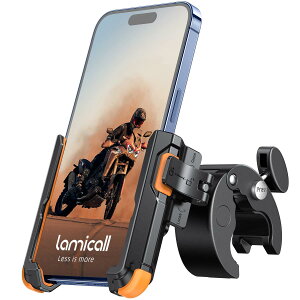 Lamicall �N�C�b�N��t ���]�� �X�}�z �z���_�[ : ���]�� �g�уz���_�[ ���[�h�o�C�N iphone bike mount �����h�~ 360�x��] �ȒP��t iPhone 17 17 pro 17 pro max 17 Air iPhone 16e 16 Plus max 15 14 13 12 11 android 4.7�|7