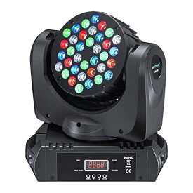 BETOPPER ムービングライト 36x3W RGBW LED 舞台照明 ディスコライト スパイーダライト DMX512 9/16CH パーティライト スポットライトled DJ disco light for partyクラブライト 回転可能 高輝度 音声連動 舞台/演出/結婚式/パーティー/カラオケ