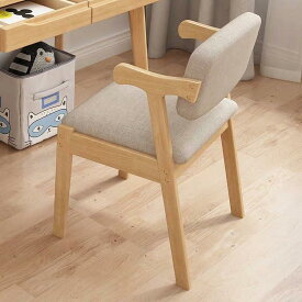 HQ HQ-GAMING 椅子アームチェア無垢材椅子ダイニングテーブルと椅子Z字型椅子学習 オフィス 書斎 リビングルーム 寝室 高齢者のケアのための木の色 (木の色)