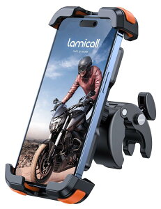 Lamicall �Ў葀�� ���]�ԗp �X�}�z �z���_�[ �X�^���h : �ȒP��t ���[�h�o�C�N �����^�b�` �X�}�[�g�t�H�� �z���_�[ �g�уz���_�[ �I�[�g�o�C �o�C�N�p �X�}�z�Œ� 360�x��] iPhone2024 iPhone 16 16