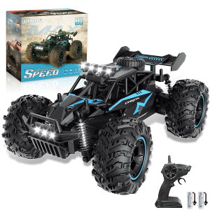 Carox ���W�R���J�[ �I�t���[�h ���� 25KM/H 1/18 RC�J�[ �[�d���o�b�e���[2�t�� ���쎞�Ԗ�50�� �X�s�[�h�����@�\ �Ɨ��T�X�y���V���� 2.4GHZ LED���C�g ������n�`�Ή� �j�̎q �q�� ��l���� �a