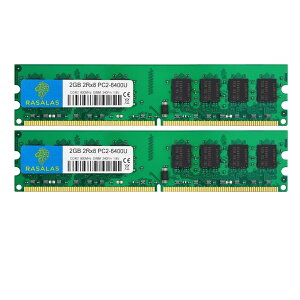 Rasalas DDR2 800 PC2-6400 2x2GB DDR2-800 Udimm PC2-6400U 2Rx8 1.8V CL6 240 Pin fXNgbvERs[^[