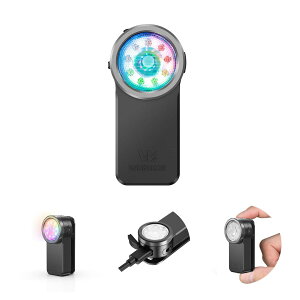 Wurkkos HD03 �N���b�v���C�g LED�y�ʏ��^�����d��,680���[����,3�̌���,�X�|�b�g/�t���b�h���C�g��RGB�J���[���C�g, Type-C�[�d��,IPX6�h��,�˒�180���[�g��,�N���b�v�I�� ���C�� �U���h�� ��d�΍�