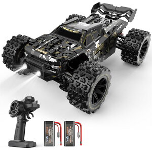 DEERC ���W�R�� �I�t���[�h ���W�R���J�[ ��l���� ���� ����76km/h 4WD 1/14 RC�J�[ �Ɨ����� ���i�K���� �u���V���X���[�^�[ �����R���J�[ �������� �S�n�`�Ή� ���������i 2�i�K���x���� 2.4Ghz 3S