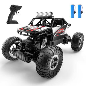 DEERC ���W�R���J�[ �q������ ���W�R�� �I�t���[�h 4WD �l�֋쓮 1/16 ���쎞��90�� 2.4GHz RC�J�[ �����R���J�[ �h�U �������� �a���� �v���[���g ���� ���ǂ��̓� �q�� �j�̎q ���w�� ���w�� ����