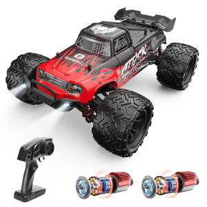 DEERC ���W�R�� ���W�R���J�[ �I�t���[�h �_�u�����[�^�[ 4WD ���� 30km/h 1/16�X�P�[�� �d��RC�J�[ RTR �S�n�`�Ή� 2.4GHz ���[�V���O �h�U �v���[���g ���蕨 ���ǂ����� ��l���� �a���� �v���[���g