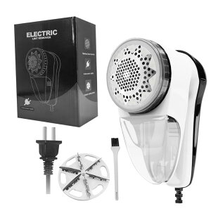 TSQIBU 毛玉取り 毛玉カット 電動 交流式 強力6枚刃 切れ味良い 1枚替刃附属 毛玉を取り除く 小型 軽量 日常電源100V~110V 使用