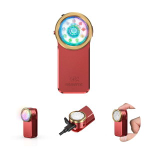 Wurkkos HD03 �N���b�v���C�g LED�y�ʏ��^�����d��,680���[����,3�̌���,�X�|�b�g/�t���b�h���C�g��RGB�J���[���C�g, Type-C�[�d��,IPX6�h��,�˒�180���[�g��,�N���b�v�I�� ���C�� �U���h�� ��d�΍�