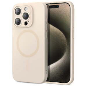 ESR iPhone 15 Pro �P�[�X ��phone15pro �P�[�X �}�O�l�b�g�[�d�Ή� �X���� �V���R���P�[�X �Ռ��z�� ��ʂƃJ�����ی� iPhone 15 Pro�p Cloud�V���[�Y ���C�g�^��