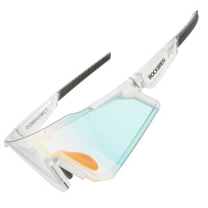 ロックブロス サングラス 自転車 調光サングラス UV400 紫外線カット 防風 防砂 軽量 耐衝撃 スポーツサングラス アイウェア おしゃれ ロードバイク 釣り ゴルフ 登山 野球 ランニング メンズ