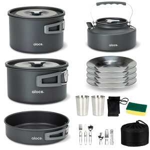 Alocs 20pcs �L�����v�p�������Z�b�g �y�ʃL�����v�� �P�g�� �A���~�N�b�J�[ �A�N�Z�T���[�t�� �o�R�p�i �o�b�N�p�b�N �n�C�L���O �s�N�j�b�N�ɓK�p �h�Зp�i ���[�ܕt�� 2?4�l�ɓK���B