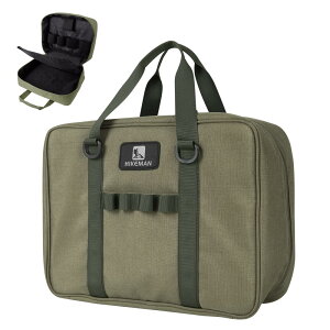 カセットコンロ収納ケース ガスボンベ 同時収納 クッション入り マルチコンテナボックス 多機能 底部ゴム足付き 900Dオックスフォード生地 自立型 アウトドア BBQ ソロキャンプ キャンプ用品