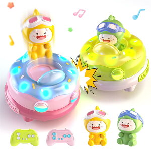 DEERC ���W�R���J�[ �q������ ���W�R�� �� �ΐ� 2��Z�b�g �������� �q�����W�R�� rc�J�[ �����R���J�[ �o���p�[�J�[ �ΐ탂�[�h ���쎞��100�� LED���C�g �����t�� 2.4GHz �ϏՌ� 360 °��] ���ǂ� 