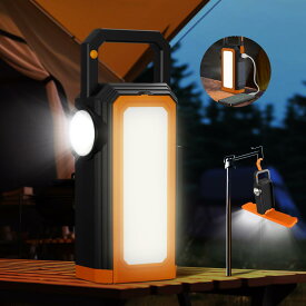 VORAGA ソーラー ランタン LED ランタン USB充電式 小型 無段階調光 スマホ充電可能 IP65防水 キャンプランタン 6種類のライトモード ソーラーライト キャンプ ライト キャンプ用品 吊り下げ 折り畳み式 防災 停電 節電対策 超高輝度 日本語取扱説明書付き