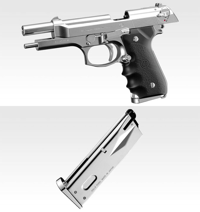 楽天市場】東京マルイ ガスブローバック M92F クロームステンレス 