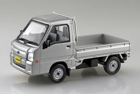 アオシマ プラモデル 1/32 楽プラ スナップキット No.5-SS スバル サンバー トラック スターリングシルバーメタリック